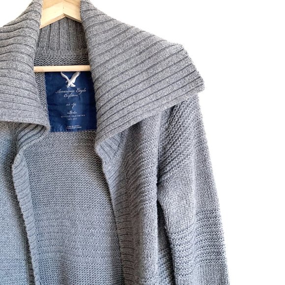 American Eagle Outfitters | Long Grey Cardigan - Picture 2 of 13